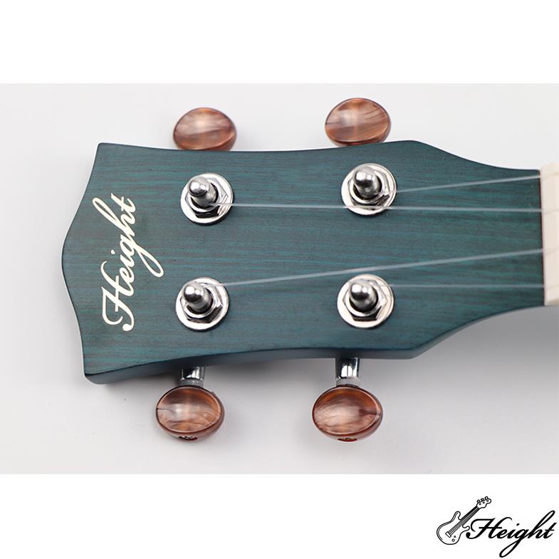 mahogany concert ukelele with blue color 8