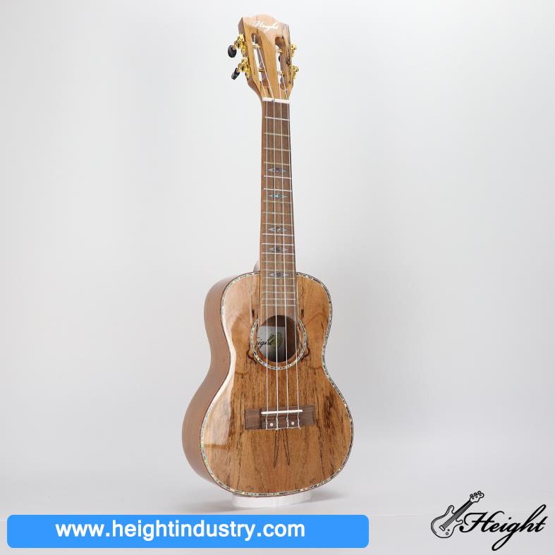 HC11 high gloss spalted maple wood ukulele 8
