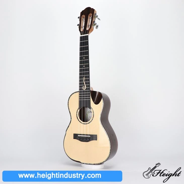 Polishing Concert Spruce Ukulele