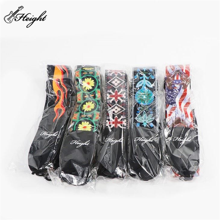 UK Pattern PU Leather End Durable Guitar Strap